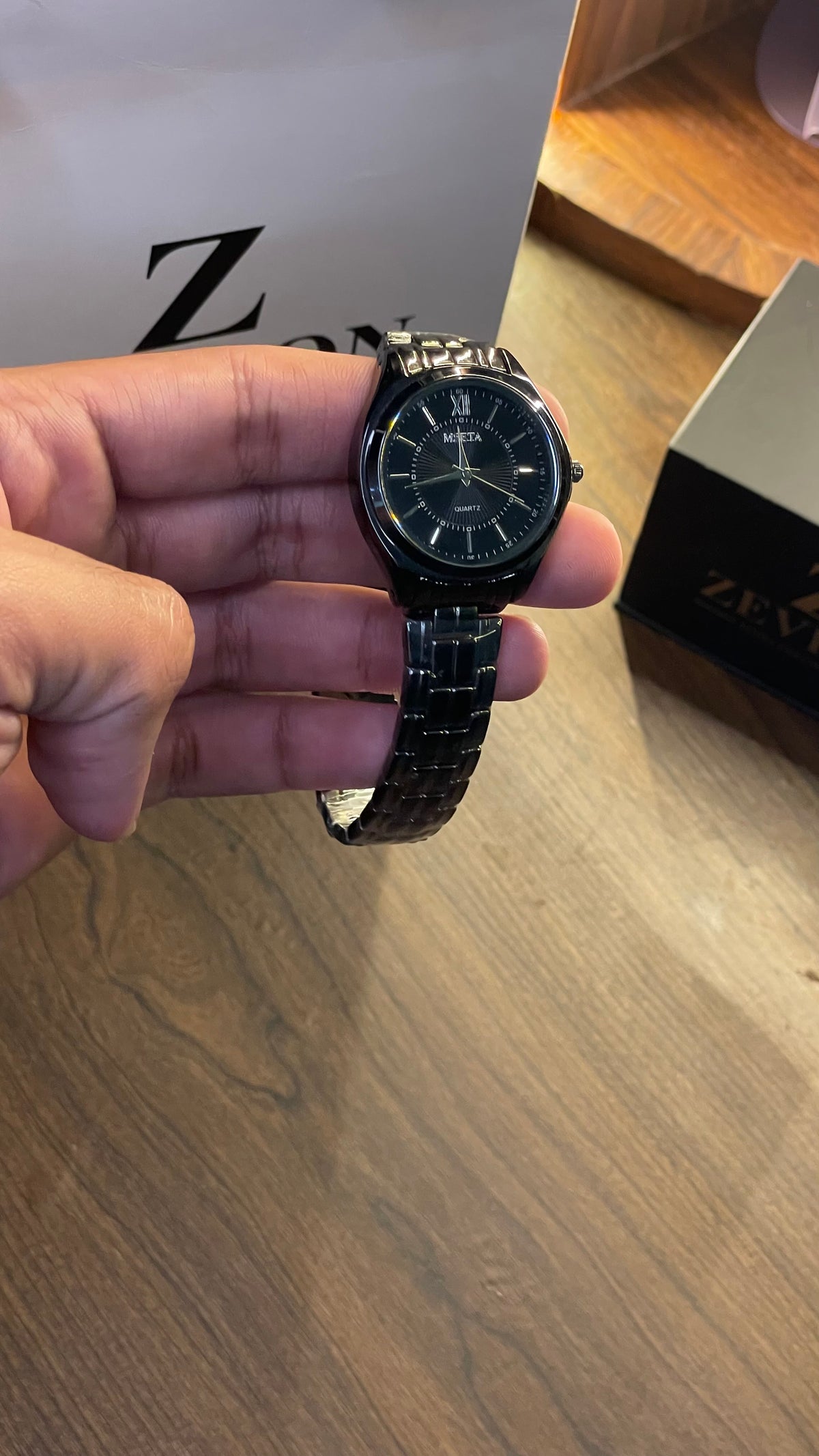 Women’s Black Stainless Steel Watch