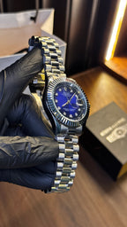 Rolex Oyster Jubilee Chain Watch — Dark Blue Dial