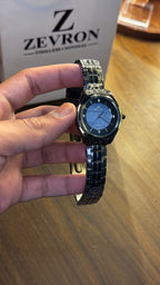 Black Blue Dial Watch