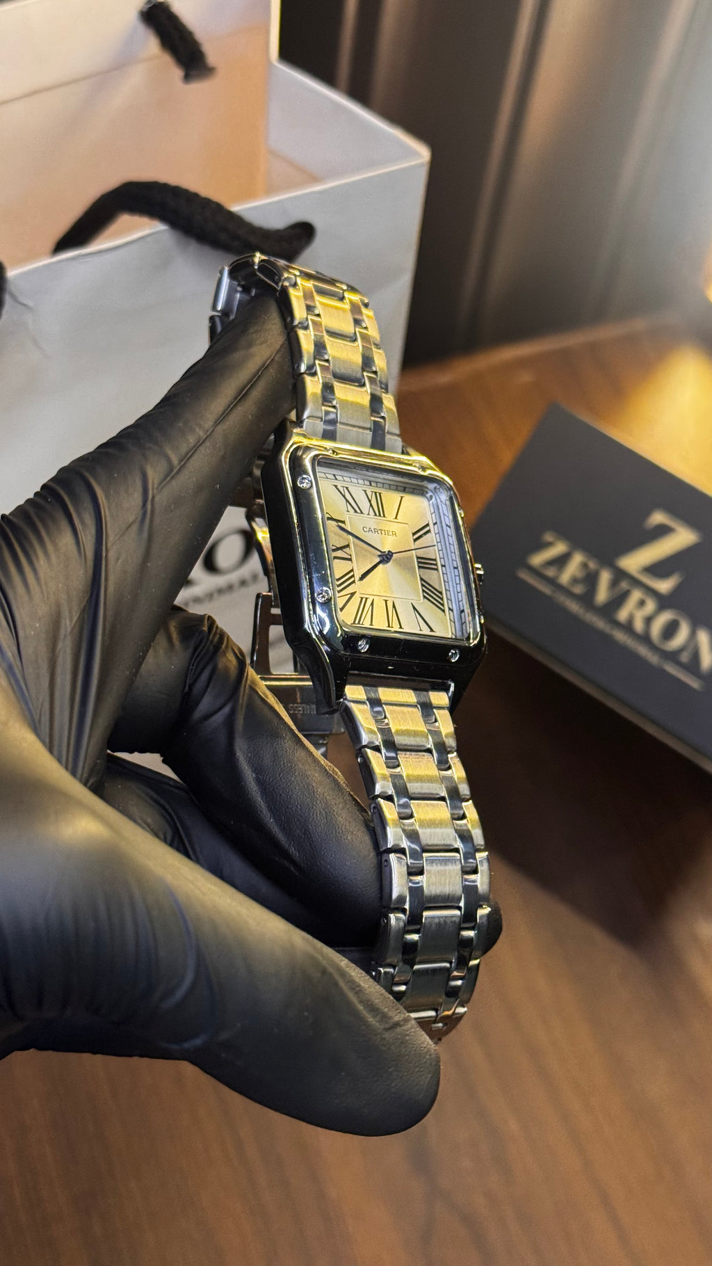 Cartier Santos Silver Watch
