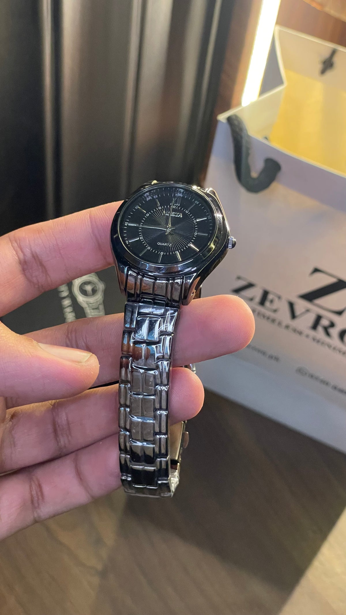 Women’s Black Stainless Steel Watch